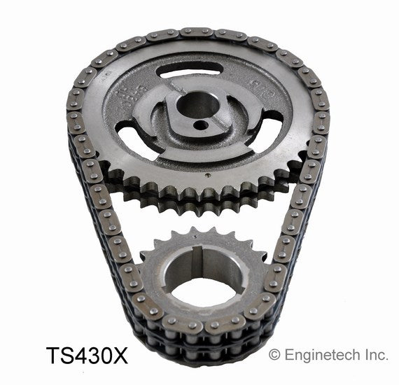 Enginetech TS430X Engine Timing Set with Double Roller Chain and Cast Iron Sprockets