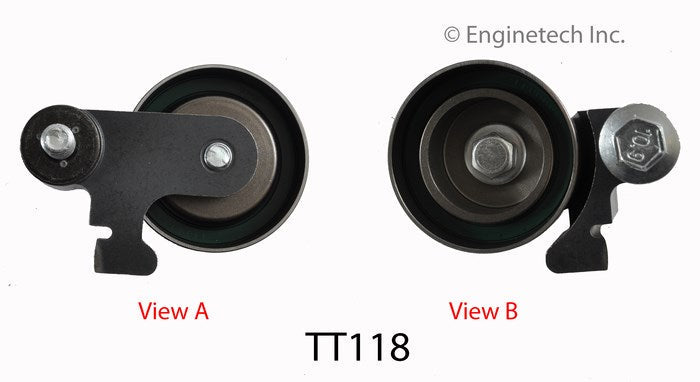 Enginetech Part TT118 Engine Timing Belt Tensioner for Chrysler and Dodge Vehicles