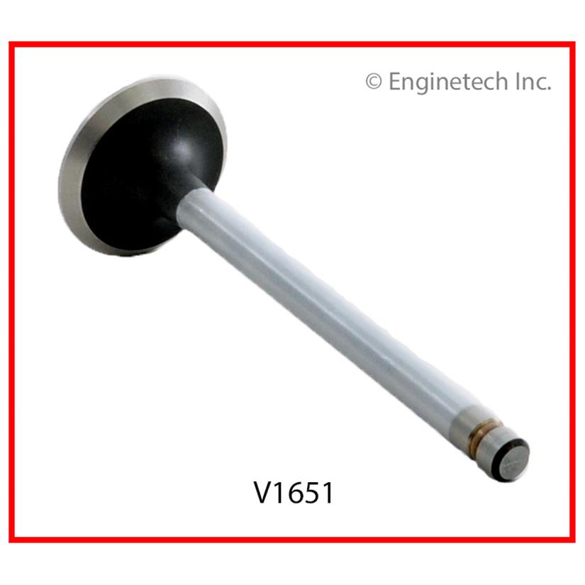 Enginetech V1651B Engine Exhaust Valve with Chrome Stem and 1.720-inch Head Diameter