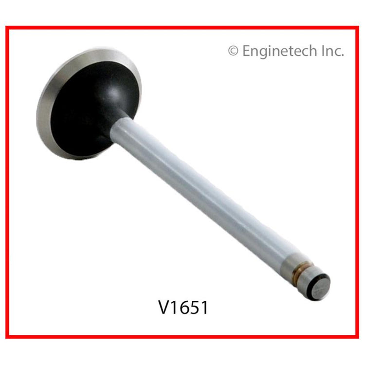 Enginetech V1651B Engine Exhaust Valve with Chrome Stem and 1.720-inch Head Diameter