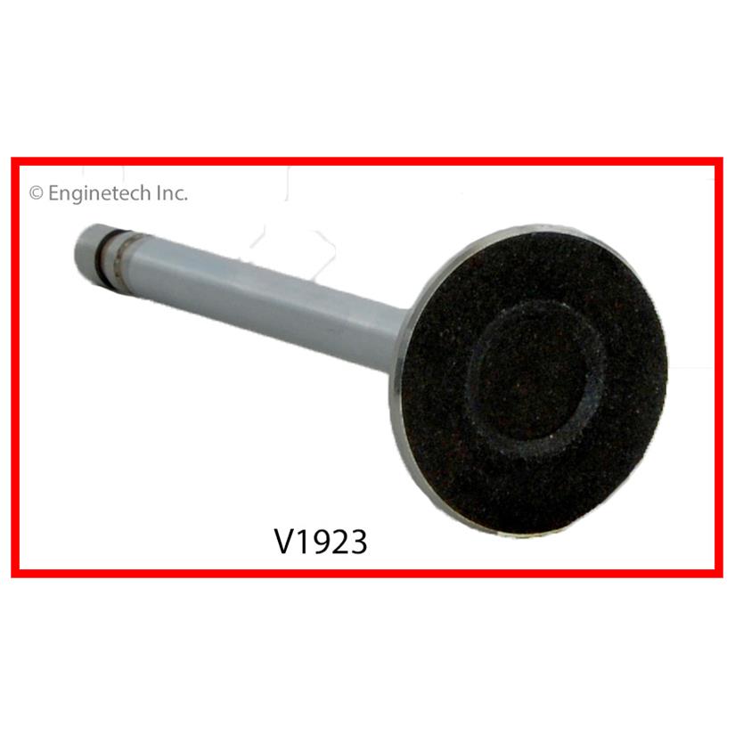 Enginetech V1923-8 Engine Exhaust Valve – Chrome Stem with 1.5-inch Diameter, 4.92-inch Length