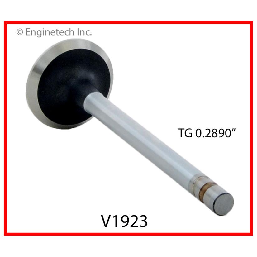 Enginetech V1923 Engine Exhaust Valve with Chrome Stem – High-Quality Replacement Part