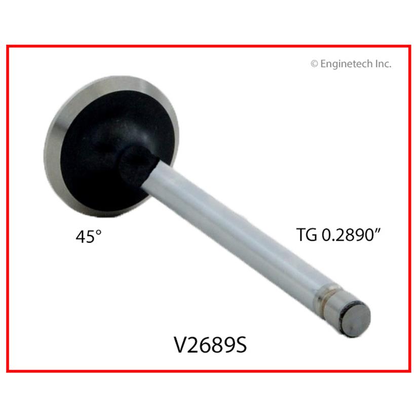 Enginetech V2689S Engine Exhaust Valve for GMC and Chevrolet Pickup Trucks