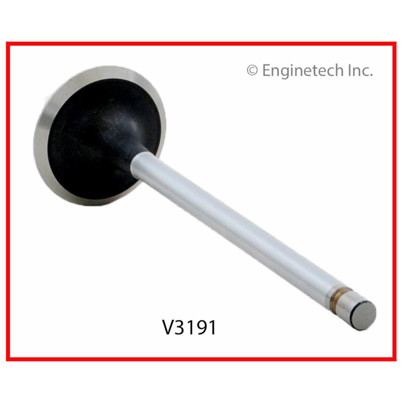 Enginetech V3191B Engine Exhaust Valve with Chrome Stem and 1.681-inch Head Diameter