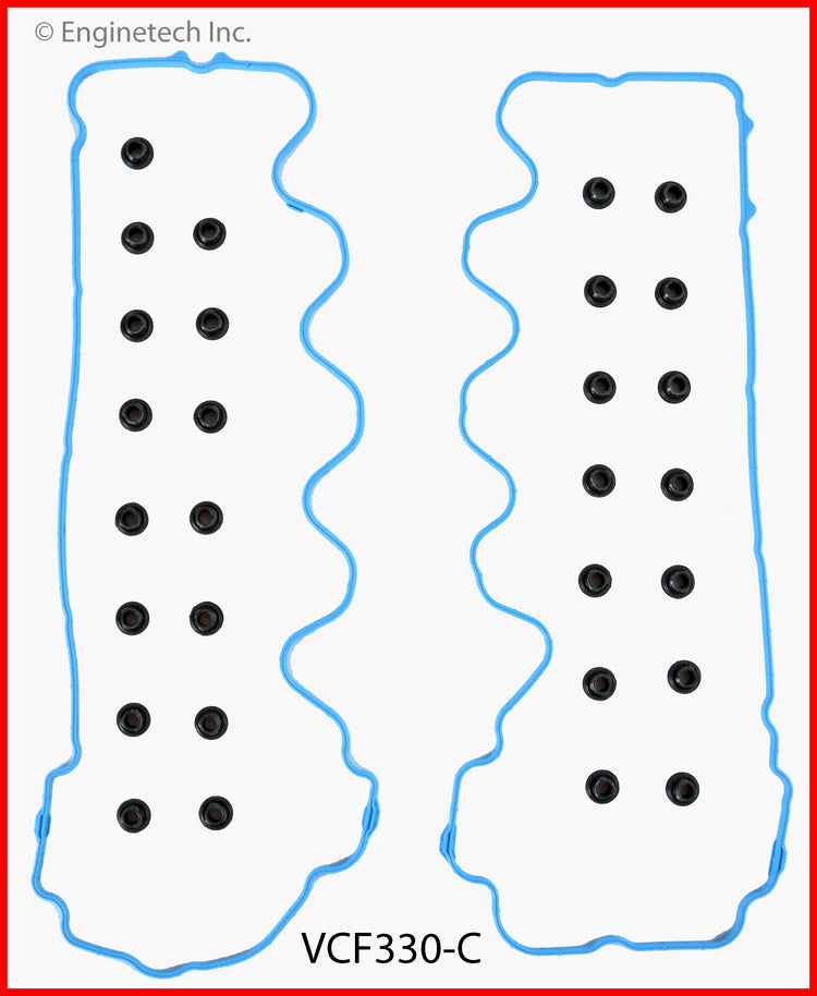 Enginetech VCF330-C Engine Valve Cover Gasket for Ford Trucks and SUVs