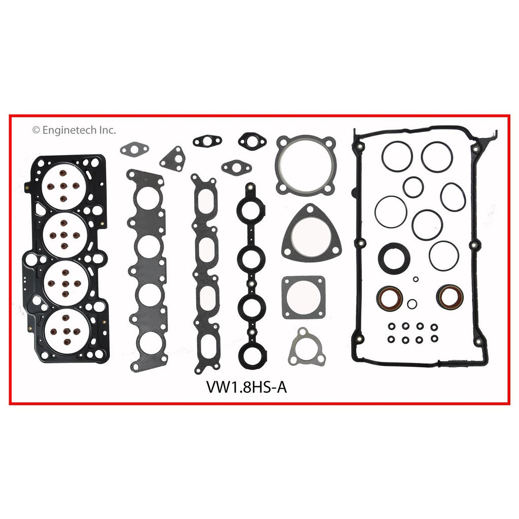 Enginetech VW1.8HS-AWB Engine Cylinder Head Gasket Set for Volkswagen Vehicles with Head Bolts