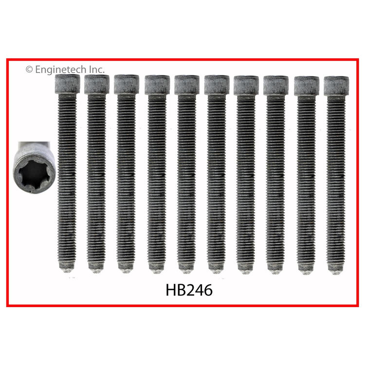 Enginetech VW1.8HS-AWB Engine Cylinder Head Gasket Set for Volkswagen Vehicles with Head Bolts