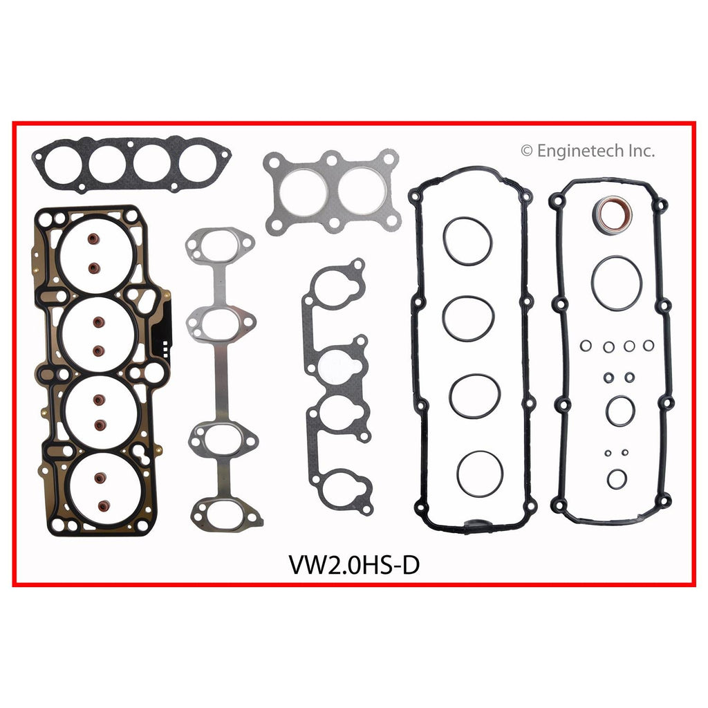 Enginetech VW2.0HS-D Engine Cylinder Head Gasket Set for Volkswagen Beetle, Golf, and Jetta