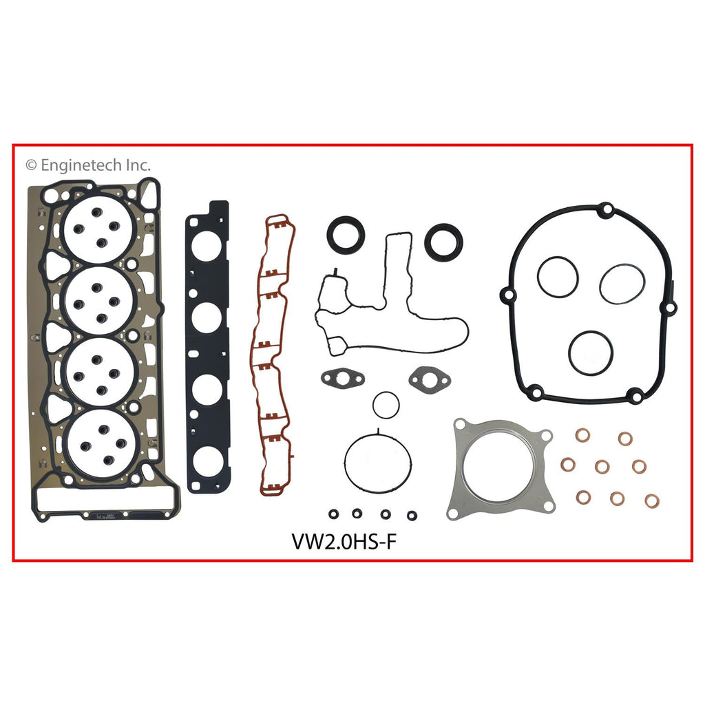 Enginetech VW2.0HS-F Engine Cylinder Head Gasket Set for Volkswagen and Audi