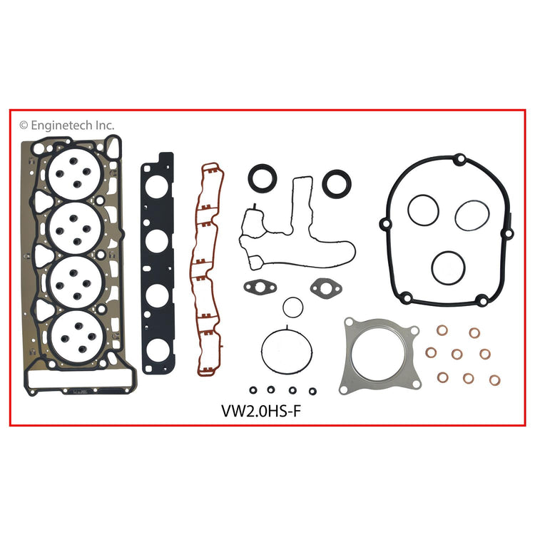 Enginetech VW2.0K-4 Engine Full Gasket Set for Volkswagen Cars and Trucks