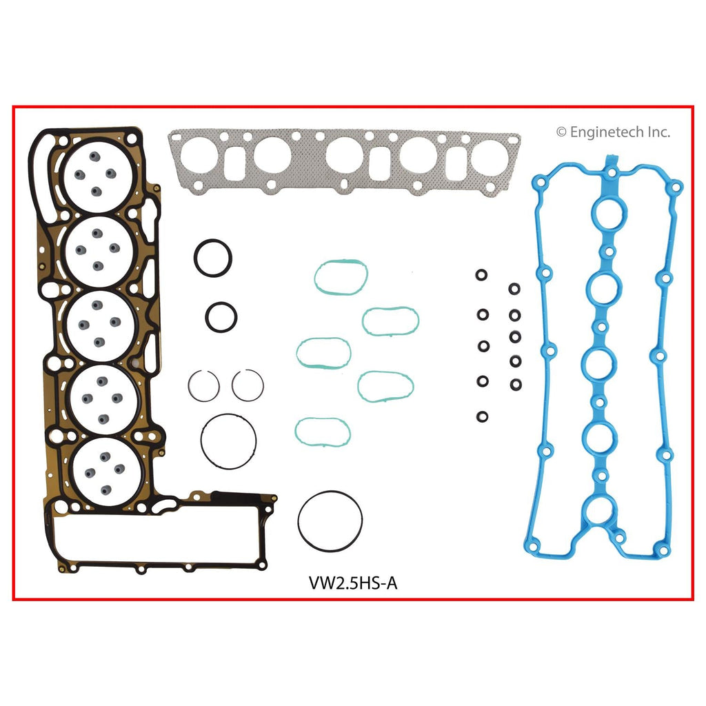 Enginetech VW2.5HS-AWB Engine Cylinder Head Gasket Set for Volkswagen Jetta, Beetle, and Rabbit
