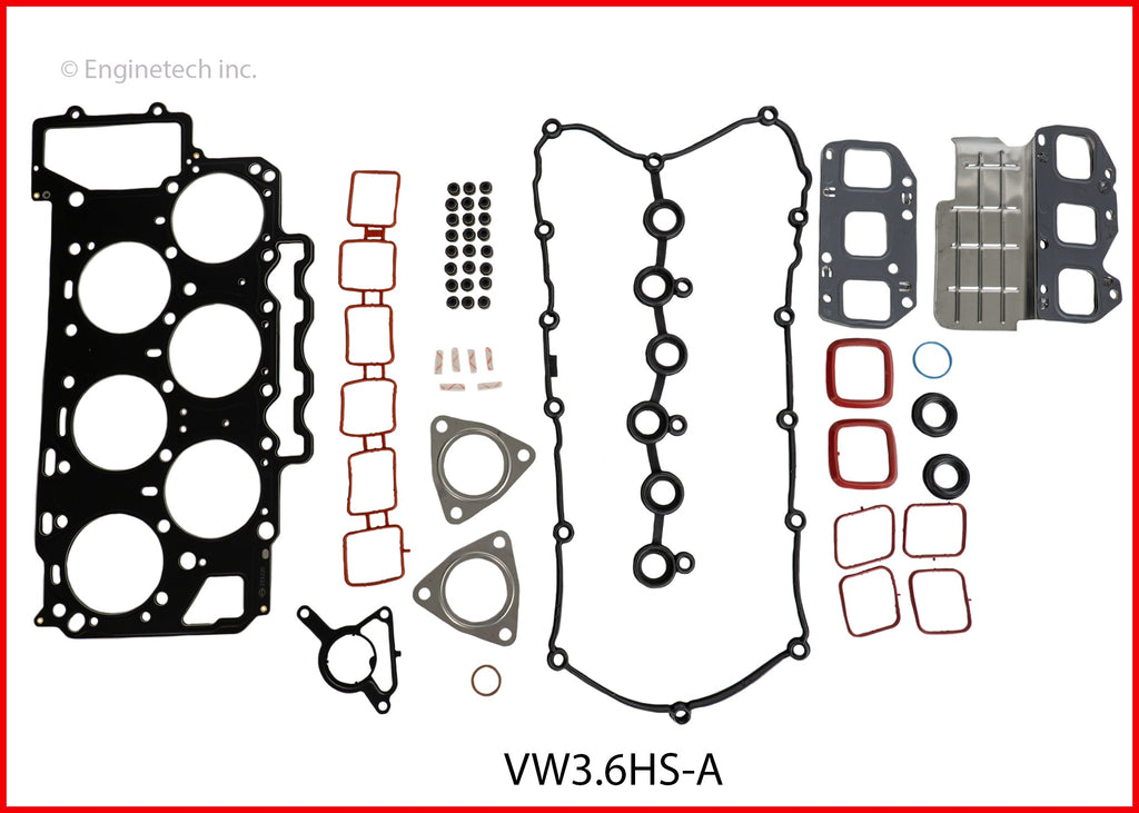 Enginetech VW3.6HS-A Engine Cylinder Head Gasket Set for Volkswagen Vehicles